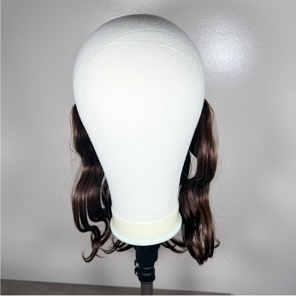 Medium Brown Human Hair Hidden Halo 11 Inch Wavy Hair Extensions - Picture 5 of 15